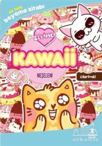 Kawaii Neşelen! En Tatlı Çıkartmalı Boyama Kitabı - 1