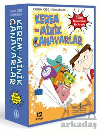 Kerem İle Minik Canavarlar - Tüm Maceralar Bir Arada (12 Kitap) - İş Bankası Kültür Yayınları