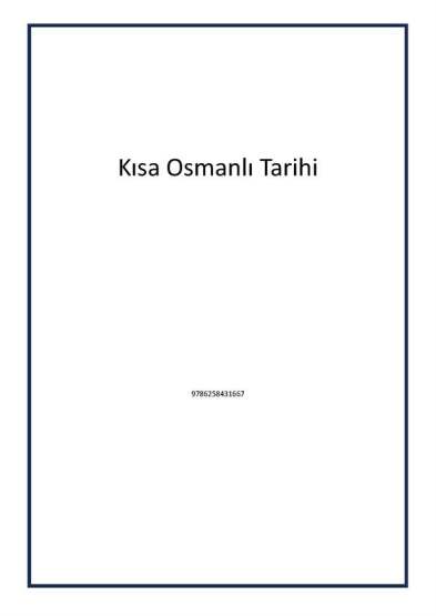 Kısa Osmanlı Tarihi - Kronik Kitap