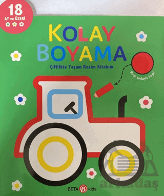 Kolay Boyama Çiftlikte Yaşam Resim Kitabım - Beta Kids