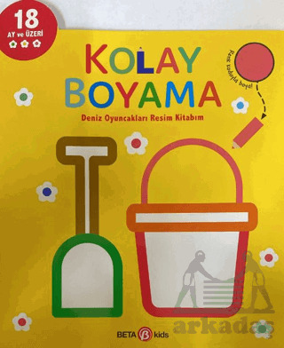 Kolay Boyama Deniz Oyuncakları Resim Kitabım - Beta Kids