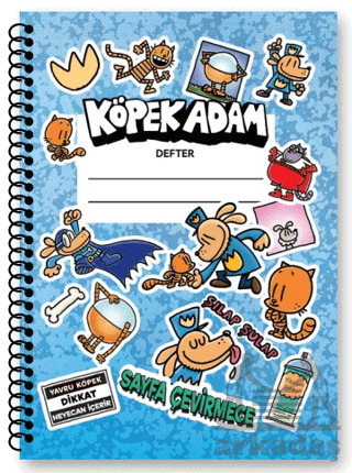 Köpek Adam Çizgili Defterler - Altın Kitaplar