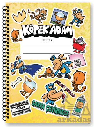 Köpek Adam Kareli Defterler - Altın Kitaplar