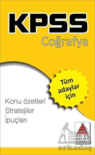 Kpss Coğrafya Strateji Kartları - Delta Kültür Yayınevi