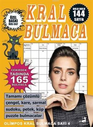 Kral Bulmaca Sayı 4; Tamamı Çözümlü Çengel, Sarmal Sudoku, Petek, Küp Puzzle Bulamacalar - Olimpos Yayınları