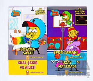 Kral Şakir Boyama Set (4 Kitap) - Eksik Parça Yayınları