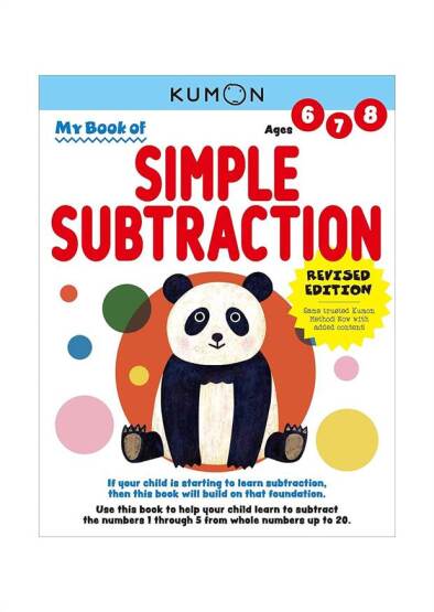 Kumon My Book of Simple Subtraction - 1