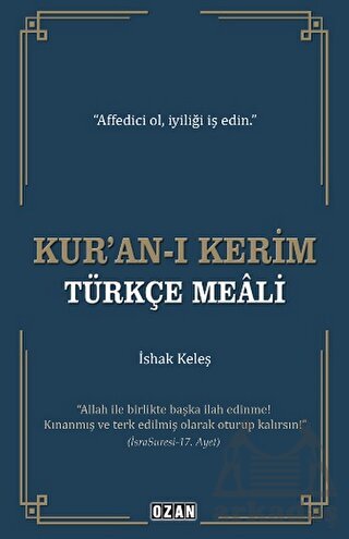 Kur’An-I Kerim Türkçe Meali - Ozan Yayıncılık