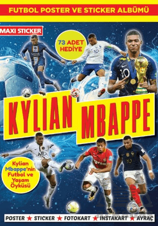 Kylian Mbappe Poster Ve Sticker Albümü 002 - Maxi Yayıncılık