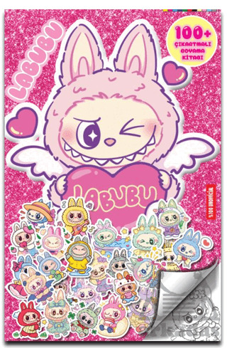 Labubu- 100 Çıkartmalı Boyama Kitabı - Doğan Çocuk