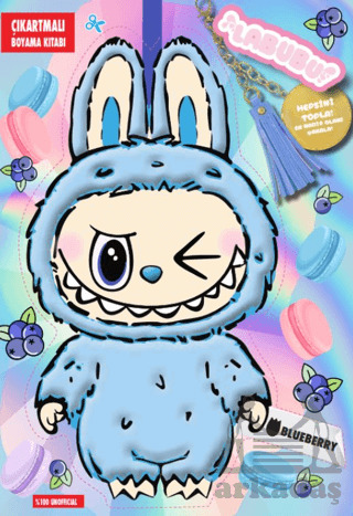 Labubu Blueberry Çılgın Koleksiyon – Çıkartmalı Boyama Kitabı - 1