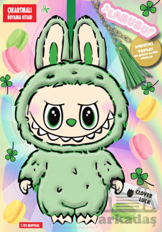 Labubu Clover Luck Çılgın Koleksiyon – Çıkartmalı Boyama Kitabı - 1