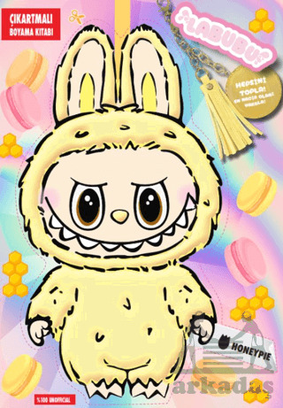 Labubu Honeypie Çılgın Koleksiyon – Çıkartmalı Boyama Kitabı - Doğan Çocuk