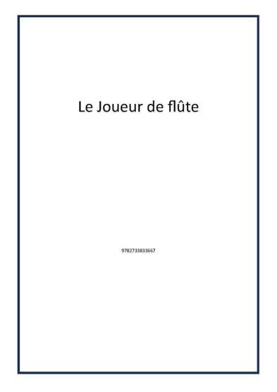 Le Joueur de flûte - Publisher