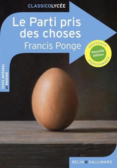 Le parti pris des choses - Belin Publishing