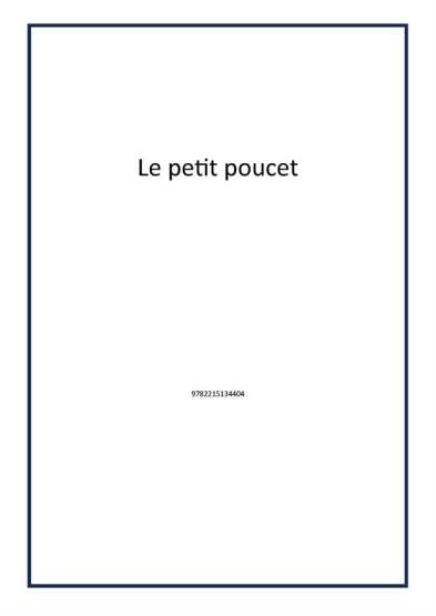 Le petit poucet - 1