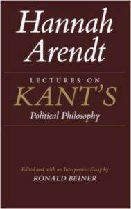 Lectures on Kant's Political Philosophy - 1