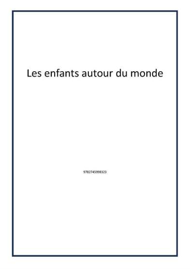Les enfants autour du monde - Publisher