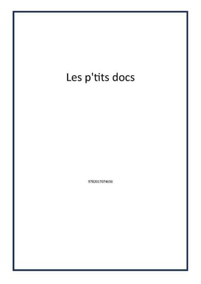 Les p'tits docs - 1