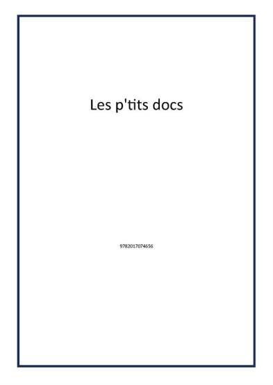 Les p'tits docs - 1