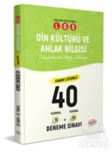 LGS Din Kültürü Ve Ahlak Bilgisi Tamamı Çözümlü 40 Deneme Sınavı - Editör Yayınevi
