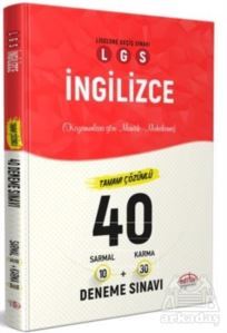 LGS İngilizce Tamamı Çözümlü 40 Deneme Sınavı - Editör Yayınevi