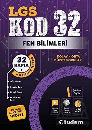 LGS Kod 32 Fen Bilimleri Tudem Yayınları - Tudem Yayınları