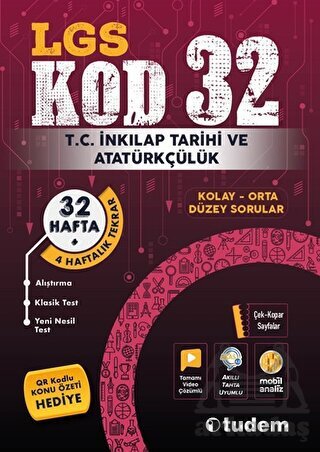 Lgs Kod 32 İnkılap Tarihi Ve Atatürkçülük Tudem Yayınları - 1