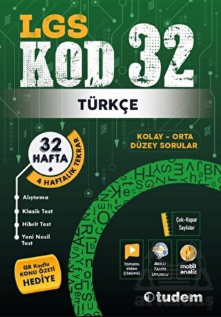 Lgs Kod 32 Türkçe Tudem Yayınları - Tudem Yayınları