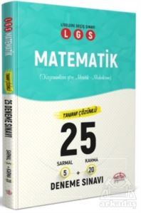 LGS Matematik Tamamı Çözümlü 25 Deneme Sınavı - Editör Yayınevi