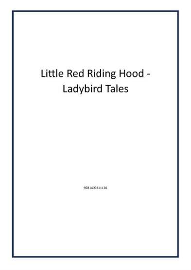 Little Red Riding Hood - Ladybird Tales - 1