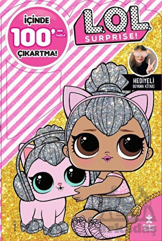 LOL Surprise 100+ Çıkartma Hediyeli Boyama Kitabı - Doğan Çocuk