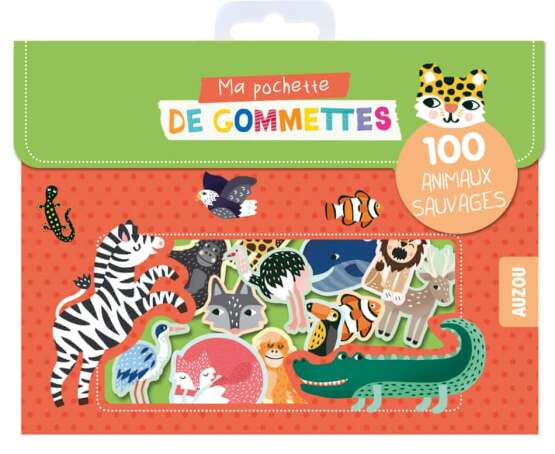 Ma pochette de gommettes - 100 animaux sauvages - 1