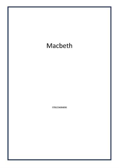 Macbeth - Ötüken Neşriyat