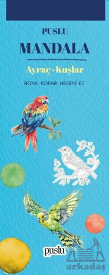Mandala Ayraç - Kuşlar - Puslu Yayıncılık