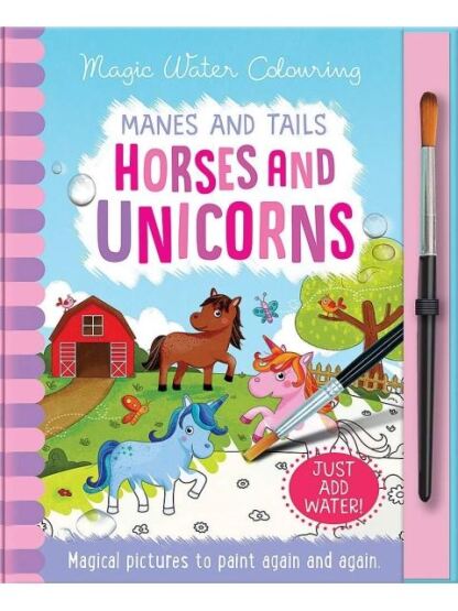 Manes and Tails - Horses and Unicorns - Magic Water Colouring - 1