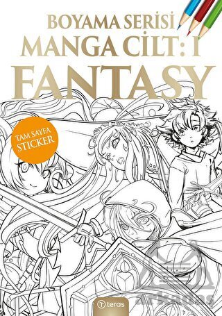 Manga Boyama Cilt I: Fantasy - Teras Kitap