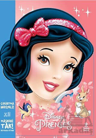 Maskeni Tak Disney Prenses Çıkartma Hediyeli Boyama Kitabı - 1