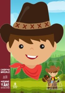 Maskeni Tak! Kovboy Boyama Kitabı - 1
