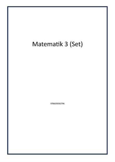 Matematik 3 (Set) - Ted Yayınları