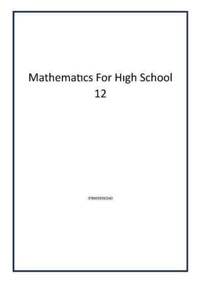 Mathematıcs For Hıgh School 12 - Ted Yayınları