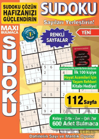 Maxi Sudoku Bulmaca 30 - Maxi Yayıncılık