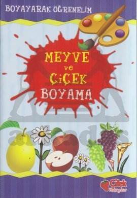Meyve ve Çiçek Boyama - Çilek Kitaplar