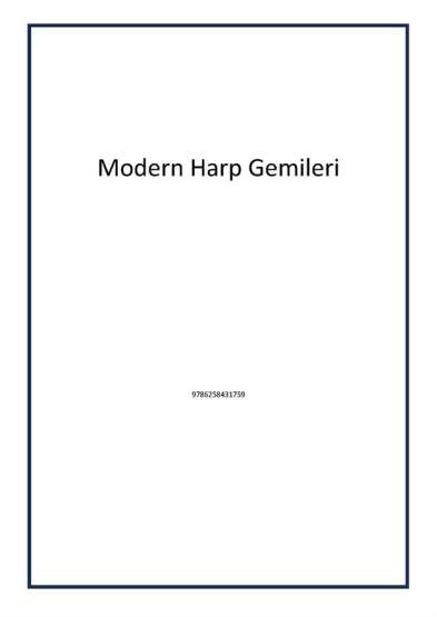 Modern Harp Gemileri - Kronik Kitap
