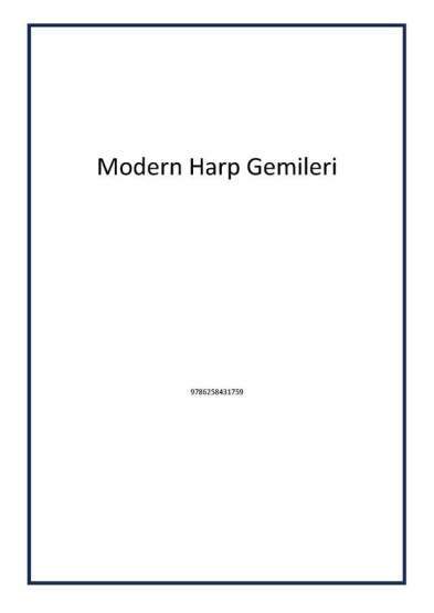 Modern Harp Gemileri - 1