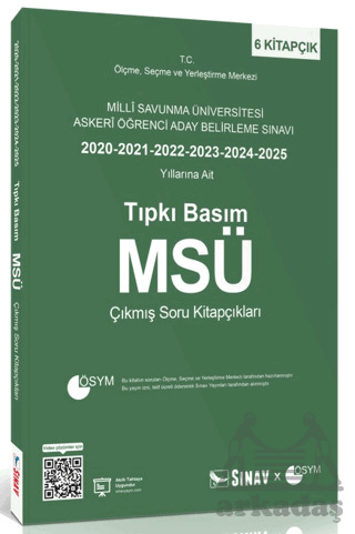 MSÜ Tıpkı Basım Son 6 Yıl Çıkmış Soru Kitapçıkları - Sınav Yayınları