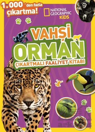 National Geographic Kids Vahşi Orman Çıkartmalı Faaliyet Kitabı - Beta Kids