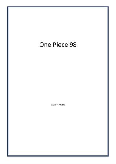One Piece 98 - Viz Media
