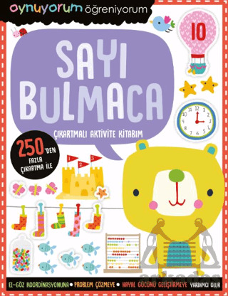 Oynuyorum Öğreniyorum – Sayı Bulmaca Çıkartmalı Aktivite Kitabım - İndigo Çocuk