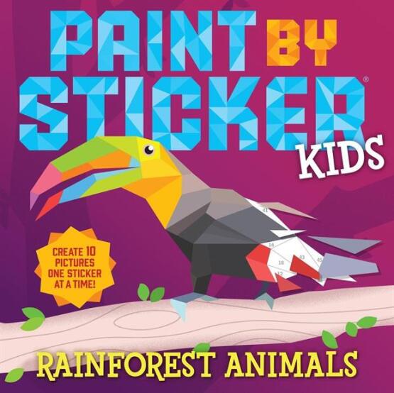 Paint by Sticker Kids: Rainforest Animals - Paint by Sticker - 1